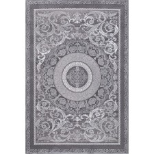 Rectangular carpet Karmen Hali Quantum, size 195x290 cm, color Grey/Grey