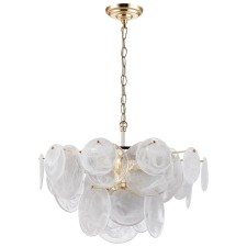Люстра подвесная Elegantly 8xE14 40Вт, размер 60x60x50-100 см, цвет золото