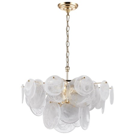 Suspended chandelier Elegantly 8xe14 40w, size 60x60x50-100 cm, color gold