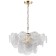Suspended chandelier Elegantly 8xe14 40w, size 60x60x50-100 cm, color gold