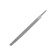 Tundra file for sharpening chains drank, trihedral, steel U10, No. 3, 150 mm