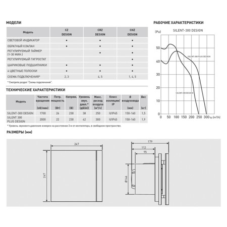 Fan S&P Silent-300 CZ Design-3C "Plus", 220-240 V, silent, 50 Hz, white-4