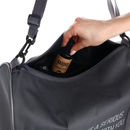 Road bag, textura, small size, color gray-6