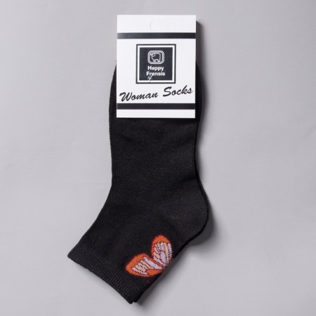 Women's socks, size 23-25, black color-3