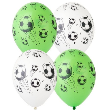 Shar Latex 14 ““ Football Ball ”, pastel, silk, set of 5 pcs., Mix