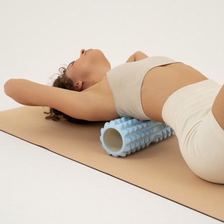 Massage roller SANGH, 33x13 cm, blue color-5