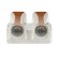Facade lamp "Elegant", FSD-043, 4 W, 3000K, 2 rays, IP65, 220 V, plastic, white
