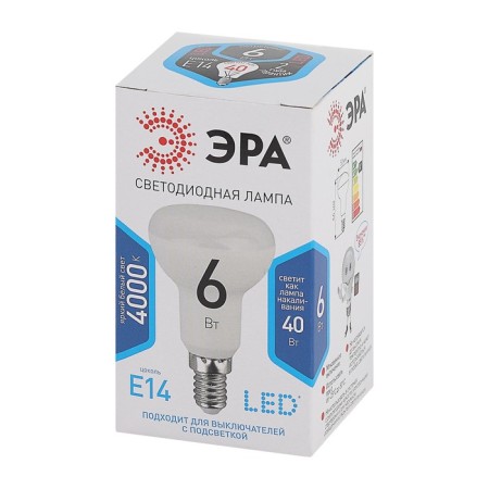 LED LED era Standard "Reflector", 6 W, E14, 480 lm, 4000k, glow of white-2