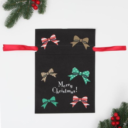 Gift bag "New Year's bows", 22 x 31 cm-1