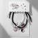 Bracelets "Demetrons" on a magnet, yin-yang circles with a bell, color, 8 cm