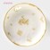 Plate of a porcelain deep shade Organic Gold, 670 ml, d = 21.5 cm, white color
