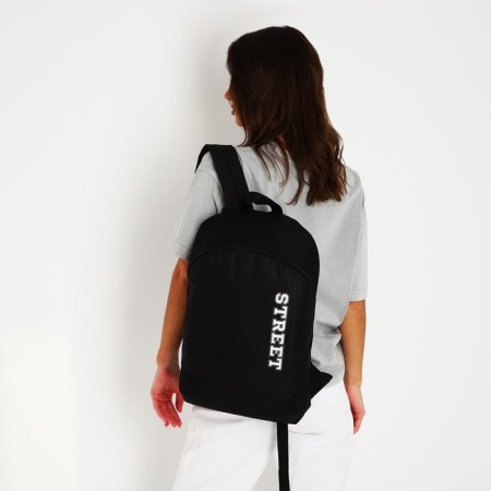 School textile school Street, 46x30x10 cm, vertical pocket, black color-8