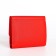Women's wallet on the button, red color