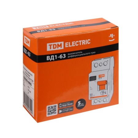 RCD TDM VD1-63, 2P, 40 A, 500MA, SQ0203-0093-5