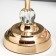Summary metal per 1 candle "Transparency" gold 36x12x12 cm