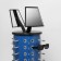 Star for glasses rotating, 44 places, 38 × 38 × 68cm, blue color