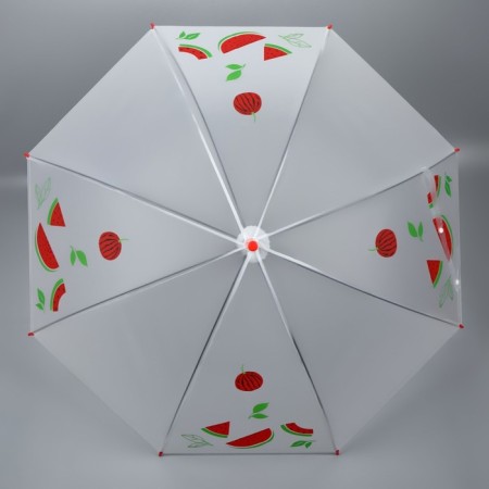 Umbrella - a semiautomatic “fruits” cane, 8 knitting needles, r = 45 cm, mix drawing-5