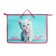 Folder with A4 handles, 340 x 245 x 45 mm, plastic, pens-snuckles, ONICS PT-15 "Cat Caratumel"