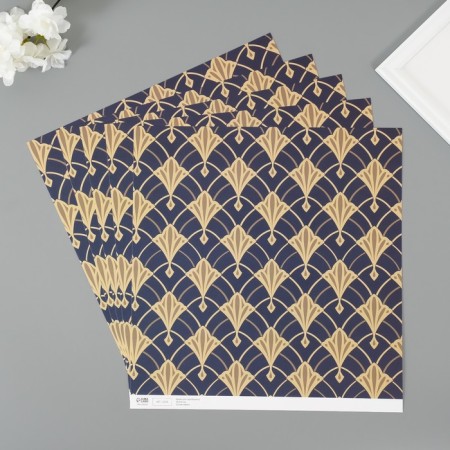 Scrapbooking Paper "Versailles" density 180 grams set 5 pcs 30.5x32 cm-1