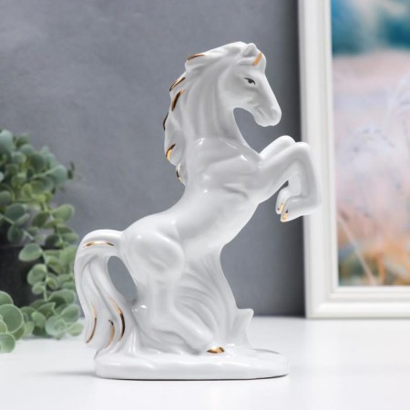 Souvenir ceramics "White Horse" 18 cm