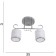 Aleta chandelier 2x40W E27 Chrome Model: 2800430