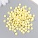 Beads for creativity plastic "English letters" yellow set 20 grams 0.4x0.7x0.7 cm