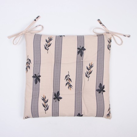 Siddle on the chair Ethel "Leaves" 42x42cm, 100% cotton, reps 220 g/m2-4