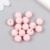 Busina silicone "Round" light pink d = 0.9 cm