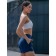 Women's shorts ise, size 46 cm, dark blue color