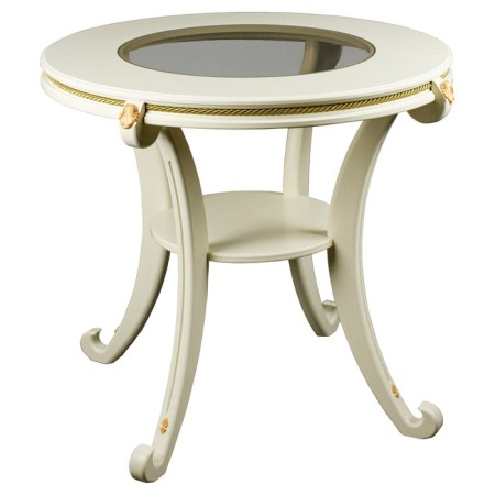 Gloria Gloria table, 740x740x650, oak champagne