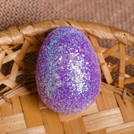 The basis for the creativity “Egg with sparkles” opens, a set of 10 pcs, size 1 pc: 4 × 6 cm, color mix-1