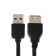 Luazon, USB Am-Af, 3 m, black cable