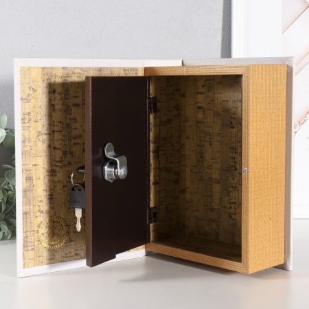 Safe Brush tree "How to earn a billion" (leatherette) 22x16x7 cm-3