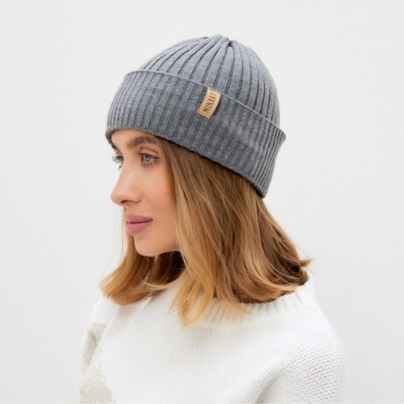 Women's hat Minaku "Bini" color graphite, size 54-56-1