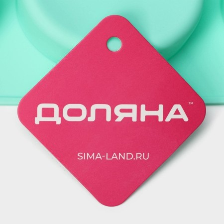 The form for baking is the “figure. Oval ", silicone, 28 × 16 × 2 cm, 6 cells, color mix-8