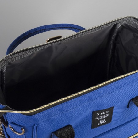 Bag-rug 2 in 1 on wheels 18 ", lightning department, external pocket, blue color-10