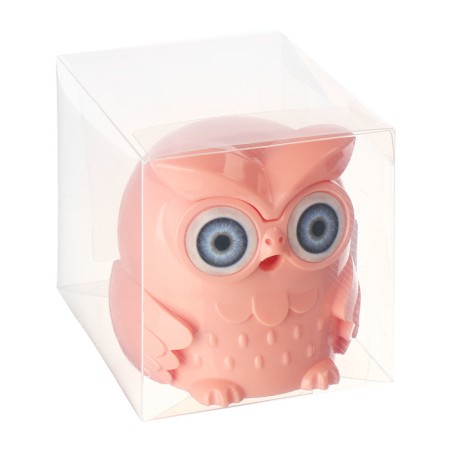 Mechanical sharpener with container owl peach-16