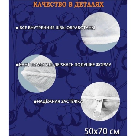 Pillowcase, on a zipper, size 50x70 cm-2
