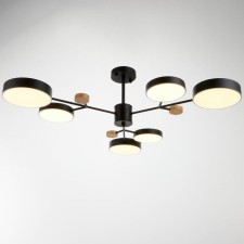 Chandelier 1075/6bk LED 72W Black 98x98x60 cm Bayerlux