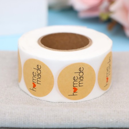 Craft stickers in the rollmade roll, 500 pcs, 2.5 x 2.5 cm-1