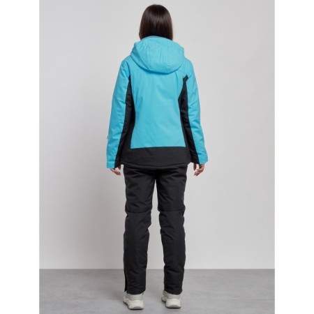 Ski costume female winter, size 48, blue color-3