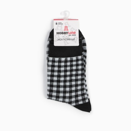 Women's socks, black color/cage, size 36-40-4