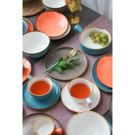 Porcelain magisto magistro "Cerera", 500 ml, d = 15 cm, blue color-7