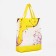Household bag without fastening, yellow color