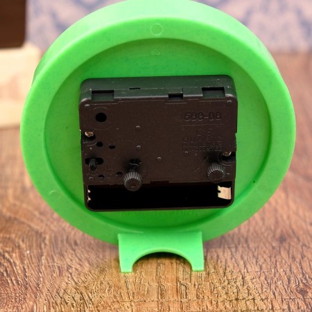 Clock - desktop an alarm clock, discrete move, 9 x 9 cm-2