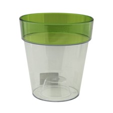 Горшок пластиковый для орхидеи Live-in-green «Протея», с вкладкой, d=13.5 см, 1.4 л, цвет зелёный