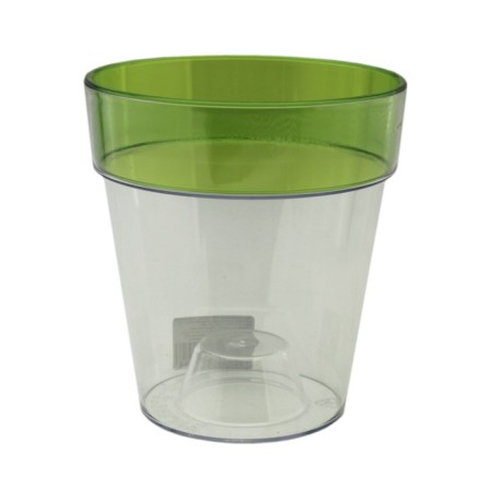Plastic pot for the Live-in-Green orchid "Proteya", with a tab, d = 13.5 cm, 1.4 l, color green