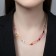 Necks "Pins", colored in silver, l = 45 cm