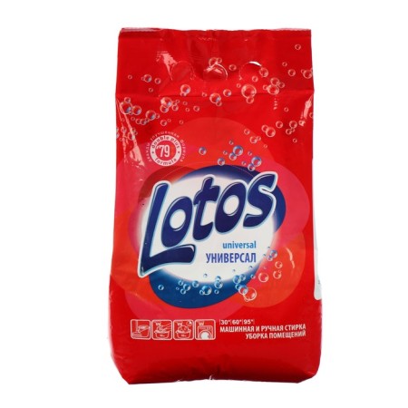 Lotos washing powder, universal, 2.4 kg