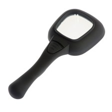 Lupa with a handle and backlight VEBER 600558, 3X, 52X52 mm, 6 LEDs